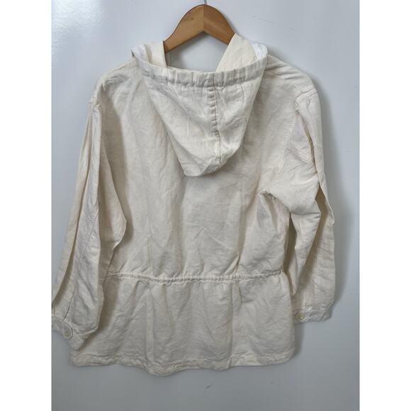 Burning Torch Italian Linen Blend Hooded Jacket Size M NWT - Picture 4 of 6